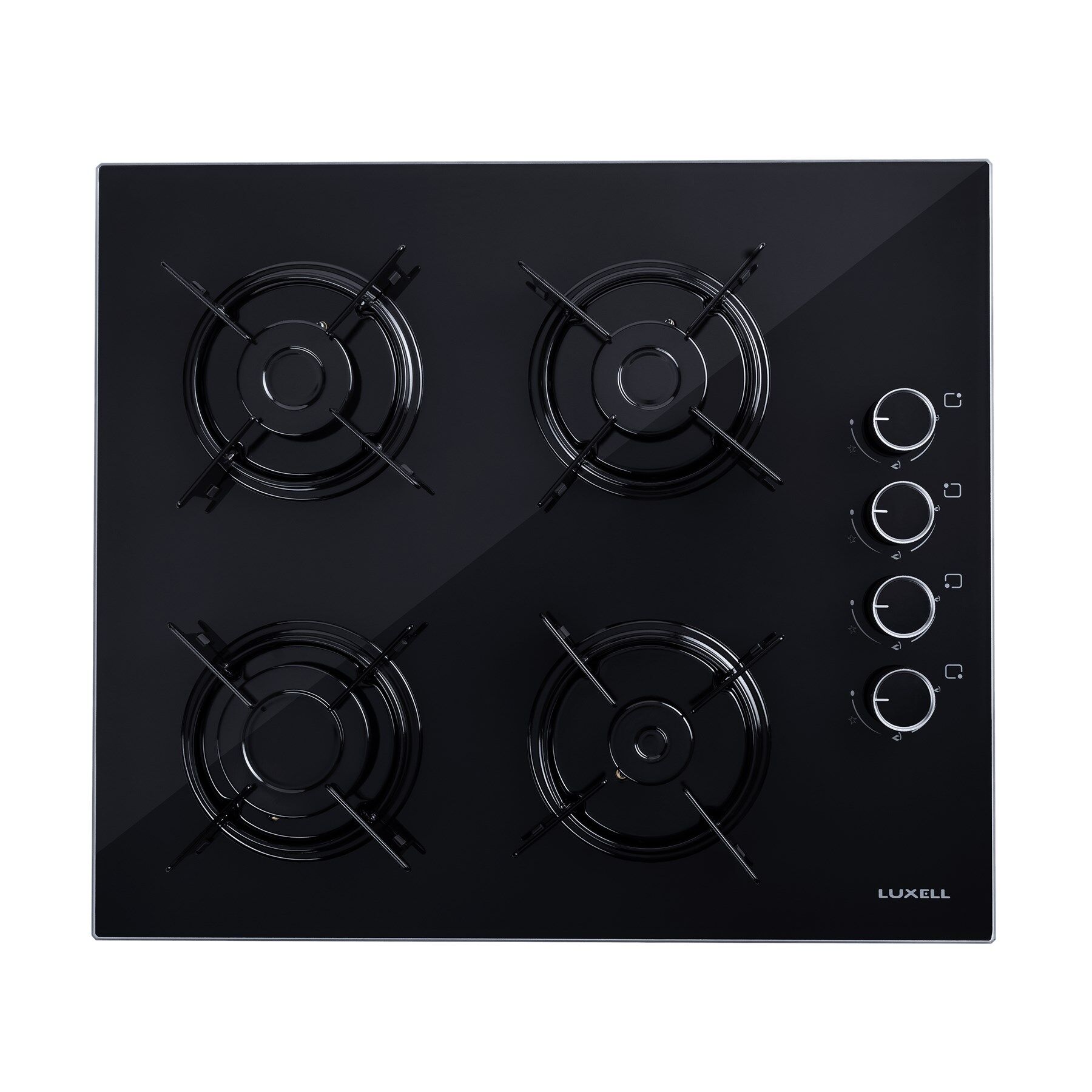 Luxell Aspiratörlü 7 Prg 77 Litre Siyah Optimum Ankastre Set