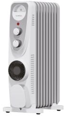 Luxell Lux09-Fp-Wg 9 Dilim 2400 Watt Beyaz Turbo Fanlı Yağlı Radyatör