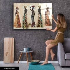 Afrikalı Kadınlar Cam Ocak Arkası