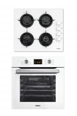 Luxell 2'li Ankastre Set (B66-SF2 DDT Dokunmatik Dijital Beyaz Fırın+ Lx-40 Tahdf Beyaz Ocak)