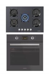 Luxell 2'li Ankastre Set (B66-SF2 DDT Dokunmatik Dijital Antrasit Fırın+ Lx-50 Tahdf Antrasit Ocak)