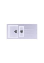 Luxell LX-1000 NİL Damlalıklı Granit Eviye Beyaz