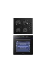 Luxell 2'li Platinum Siyah Ankastre Set(A68-SGF3 Siyah Fırın / OC88 Siyah Ocak)