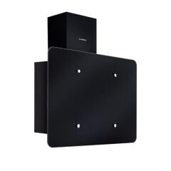 Luxell DF6-833 Flat Siyah Optimum Cam Davlumbaz